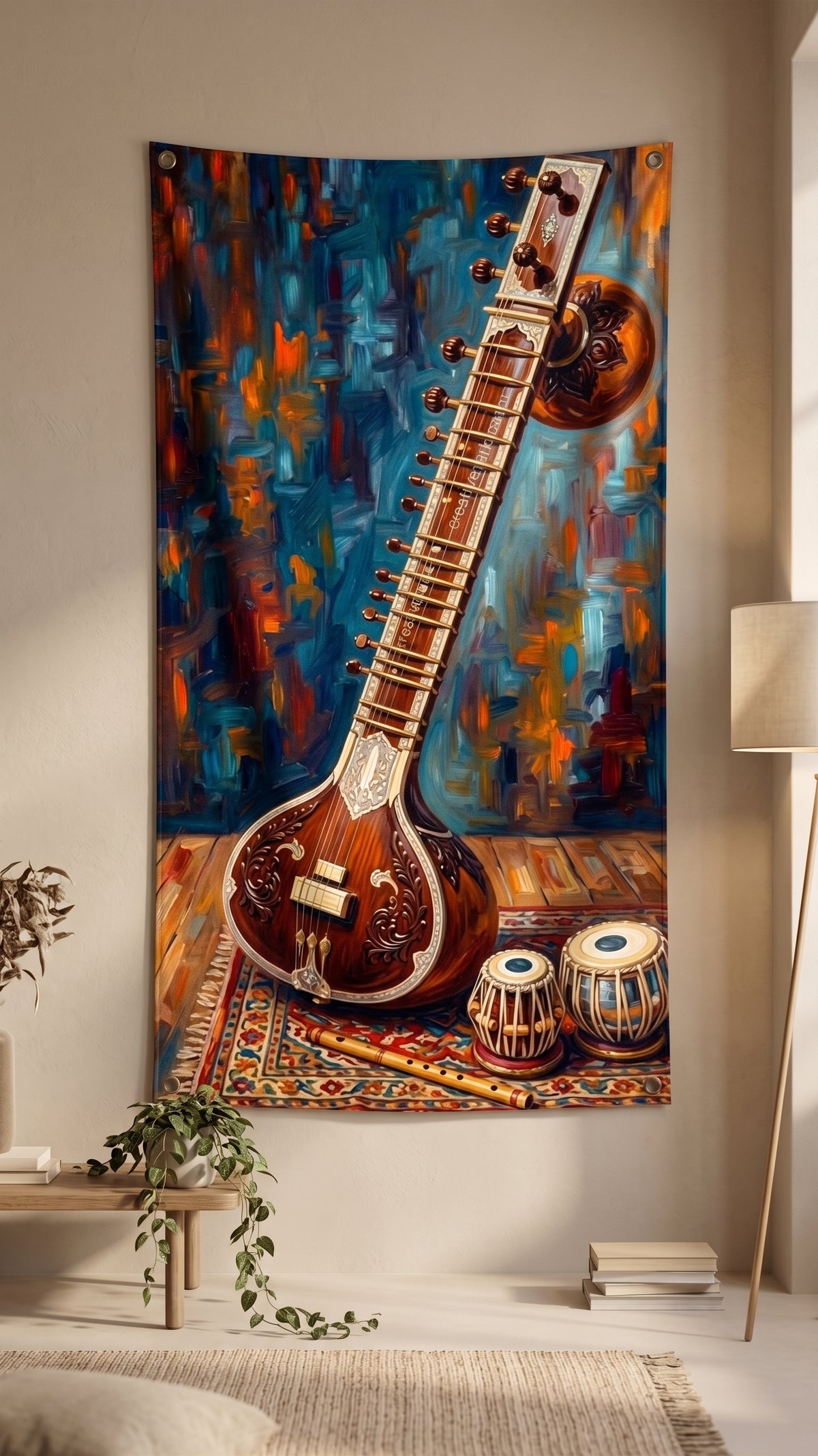 Vintage Guitar Pakistani Tapestry