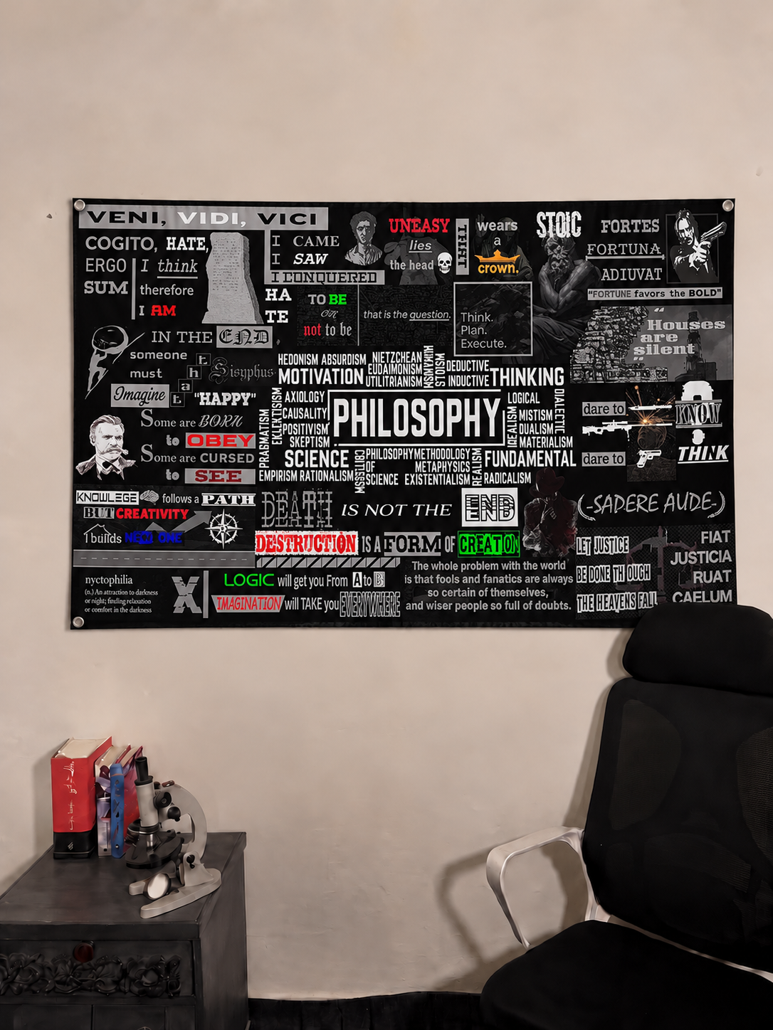 Philosophy Dump Wall Tapestry