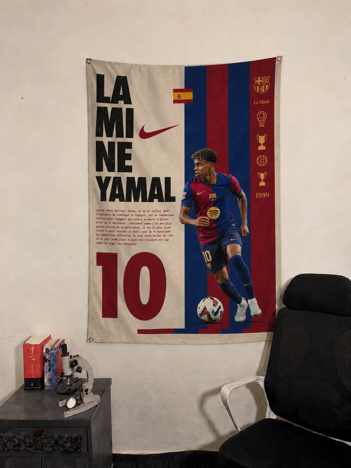 Lamine Yamal Wall Tapestry