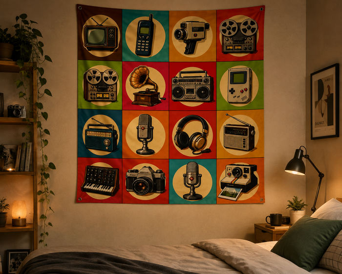 Antique Devices Art Wall Tapestry