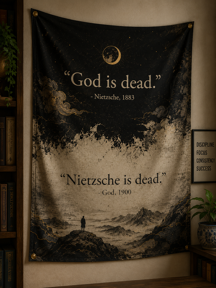 Friedrich Nietzsche Wall Tapestry