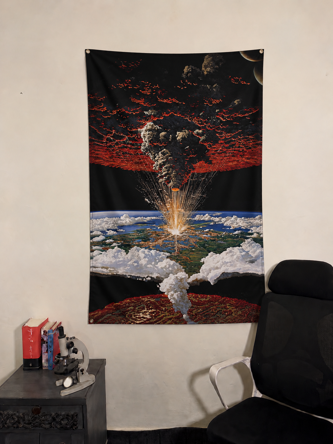 Volcano Wall Tapestry