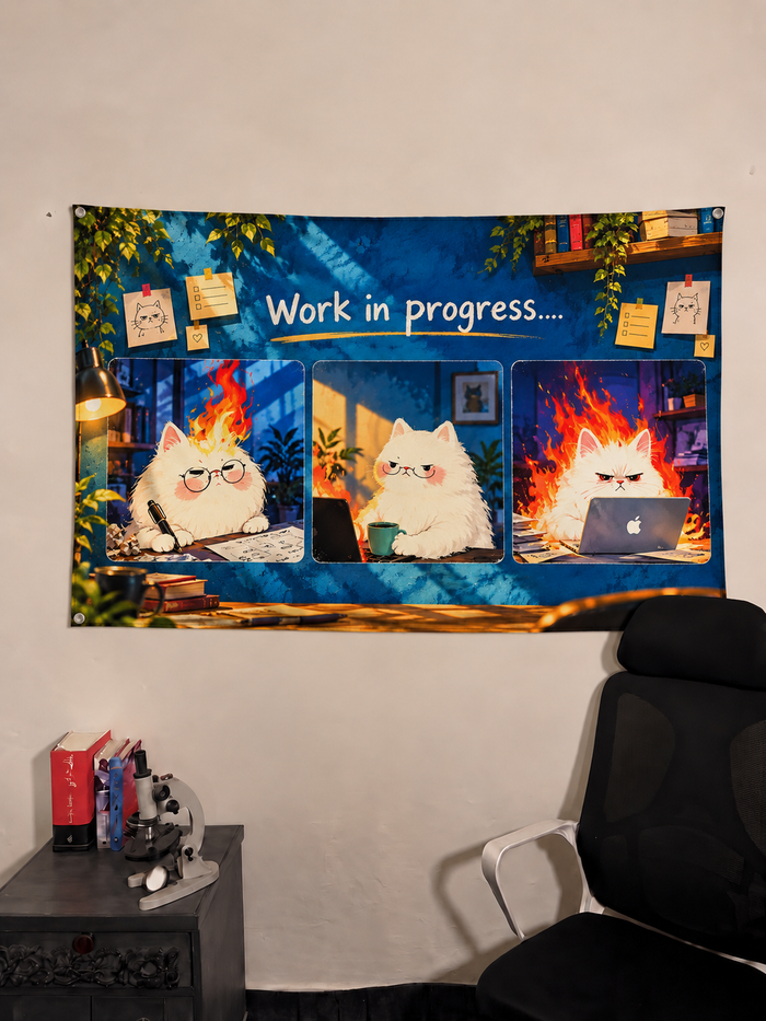 Work in Progress Wall Tapestry