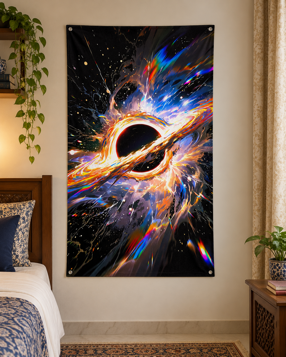 Black Hole Wall Tapestry