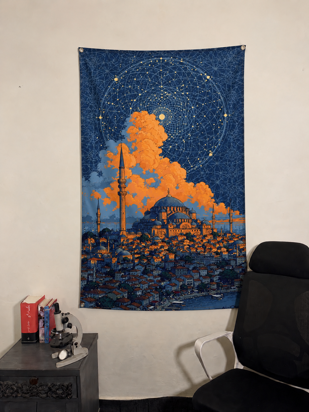Twilight Mosque Wall Tapestry