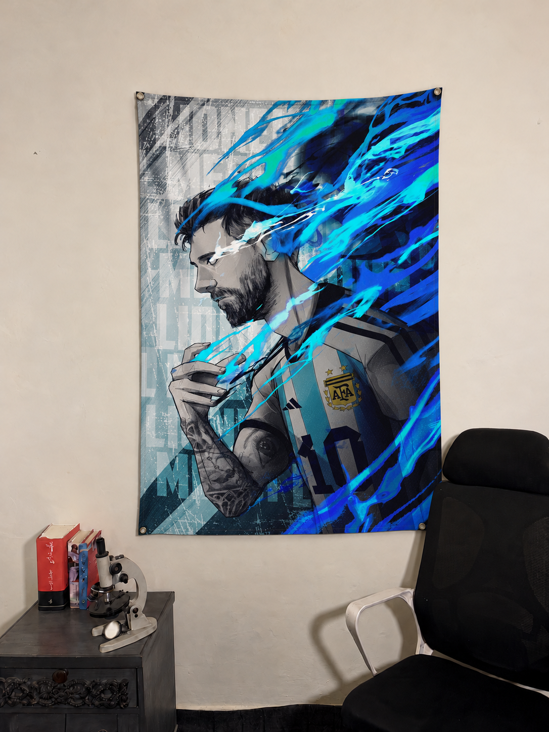 Messi Aura Wall Tapestry