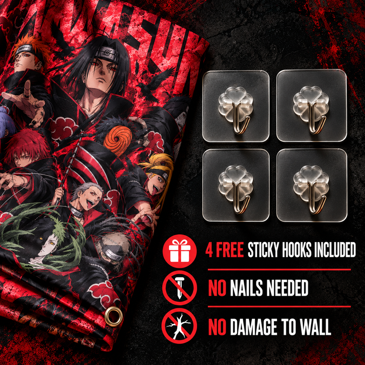 Akatsuki Naruto Wall Tapestry