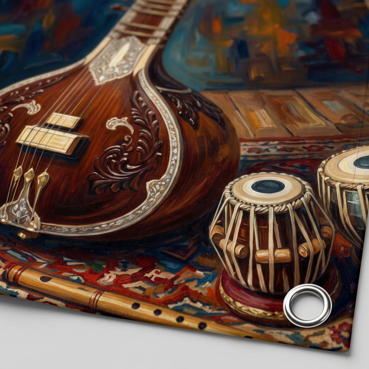 Vintage Guitar Pakistani Tapestry
