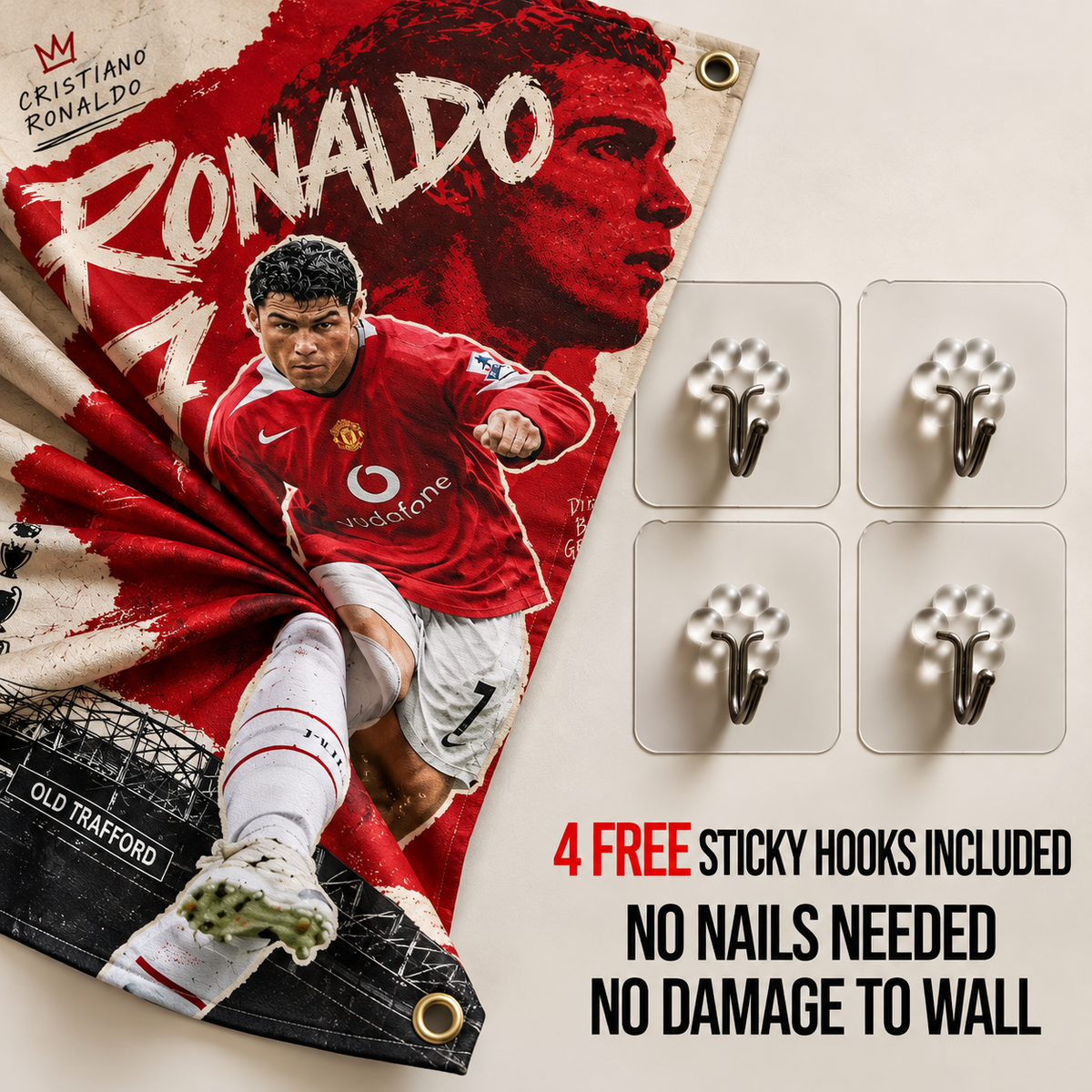 Ronaldo the Number 7 Wall Tapestry