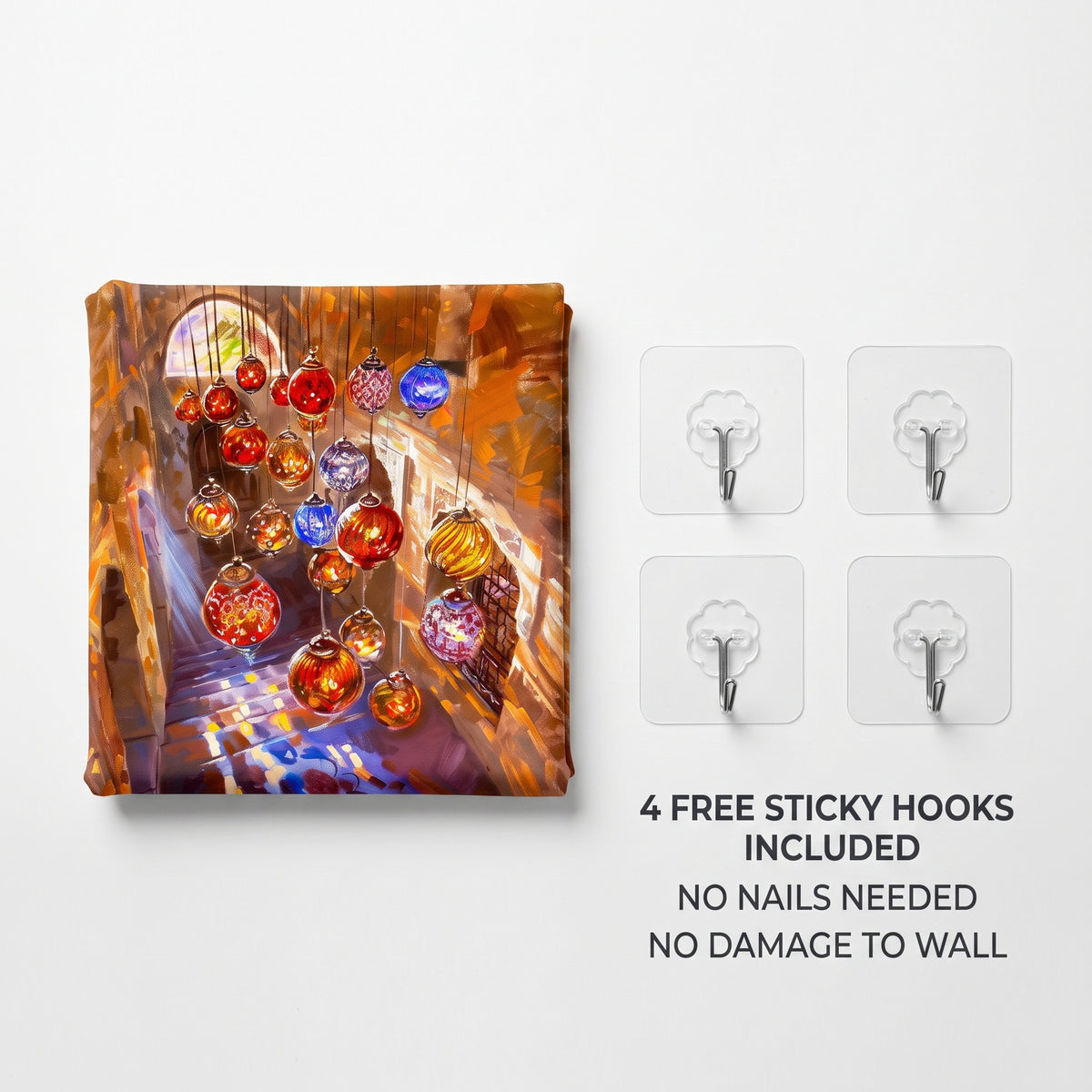 Persian Lantern Bazaar Wall Tapestry