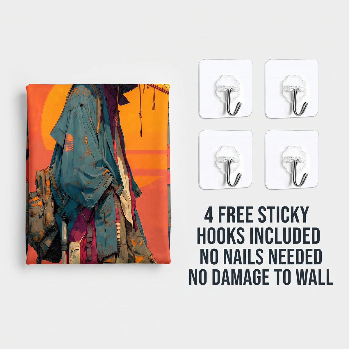 Pop Art Warrior Wall Tapestry