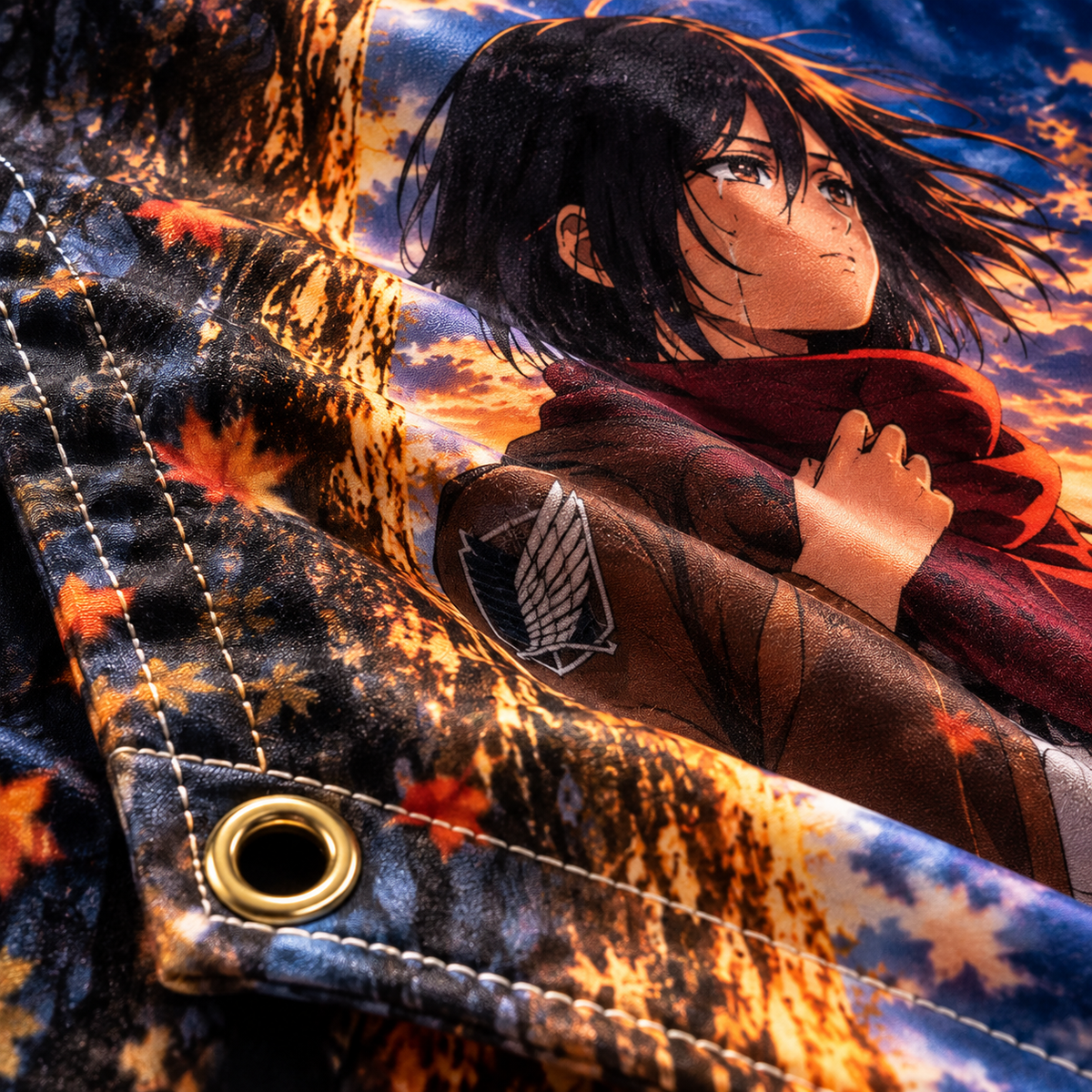 Mikasa in Action Wall Tapestry