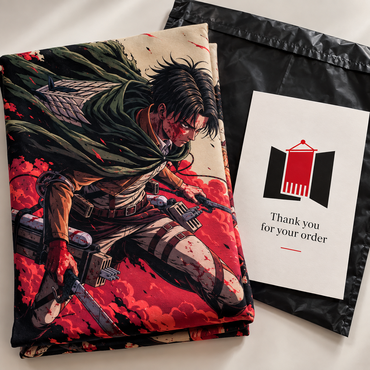 Levi in Red Wall Tapestry