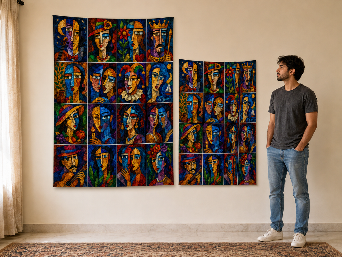 Premium Abstract Art Tapestry