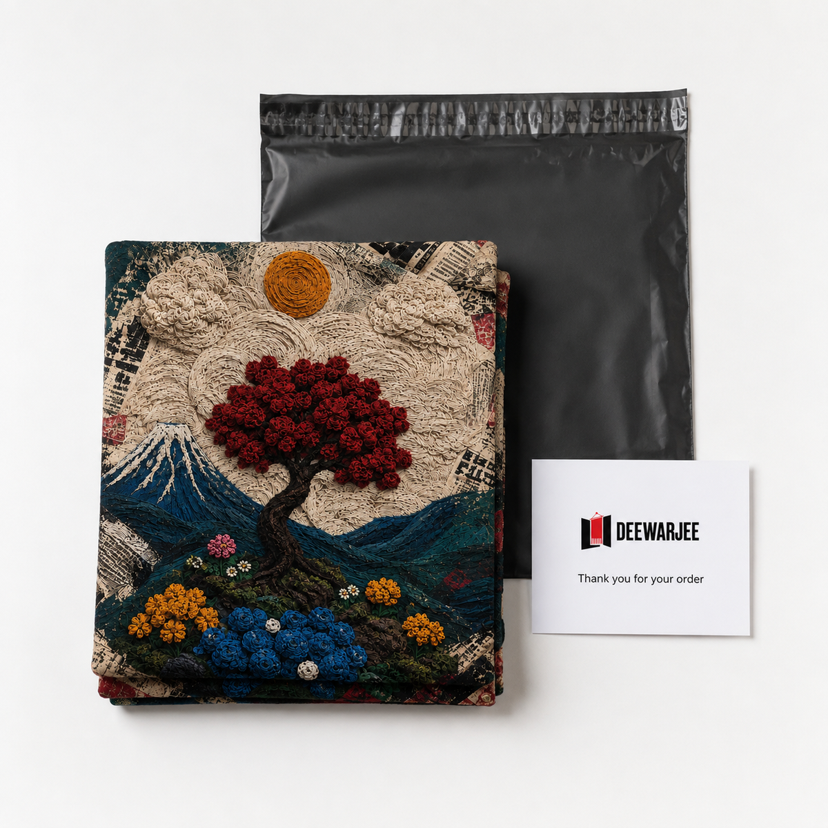 Red Tree Imagination Wall Tapestry