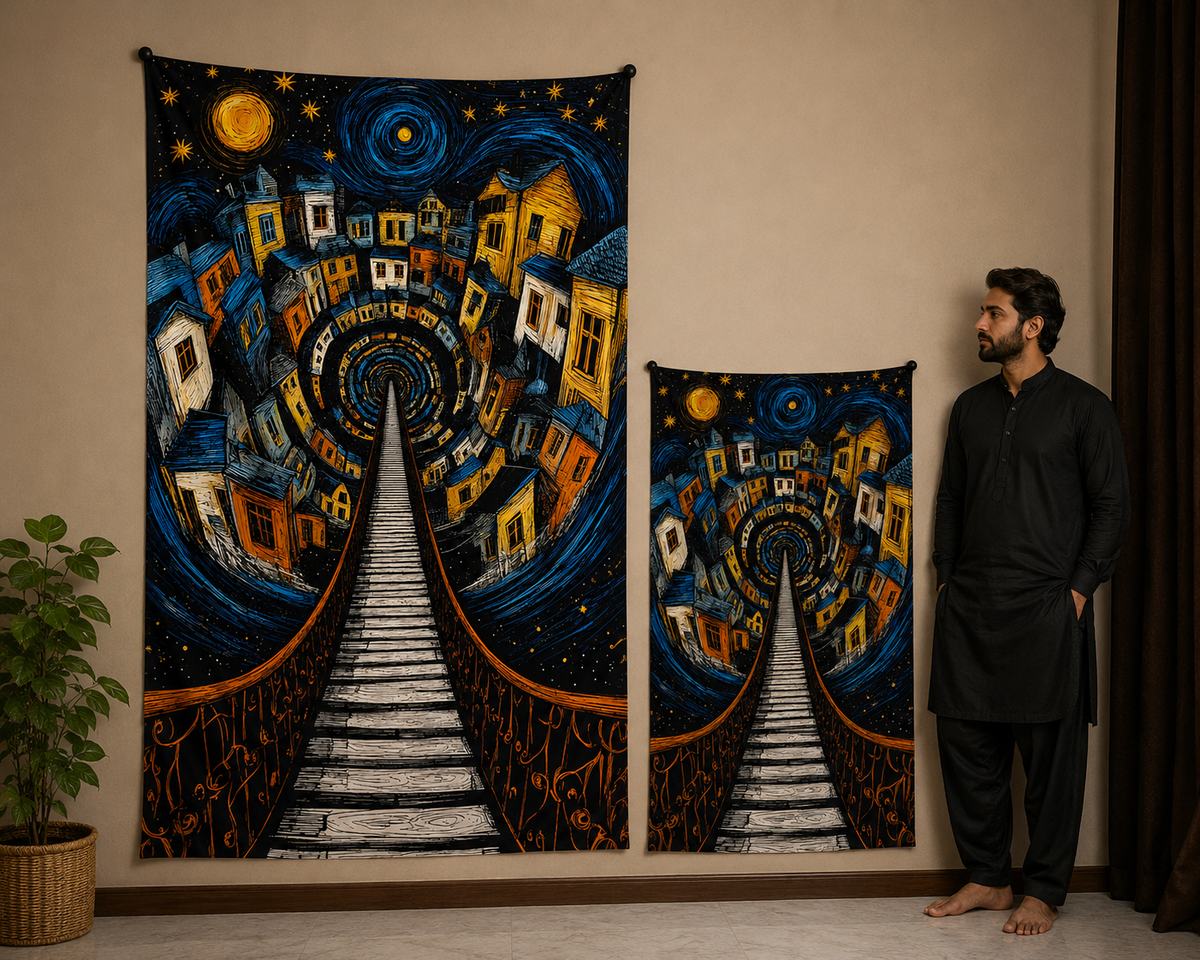 Black Pop Art Tapestry