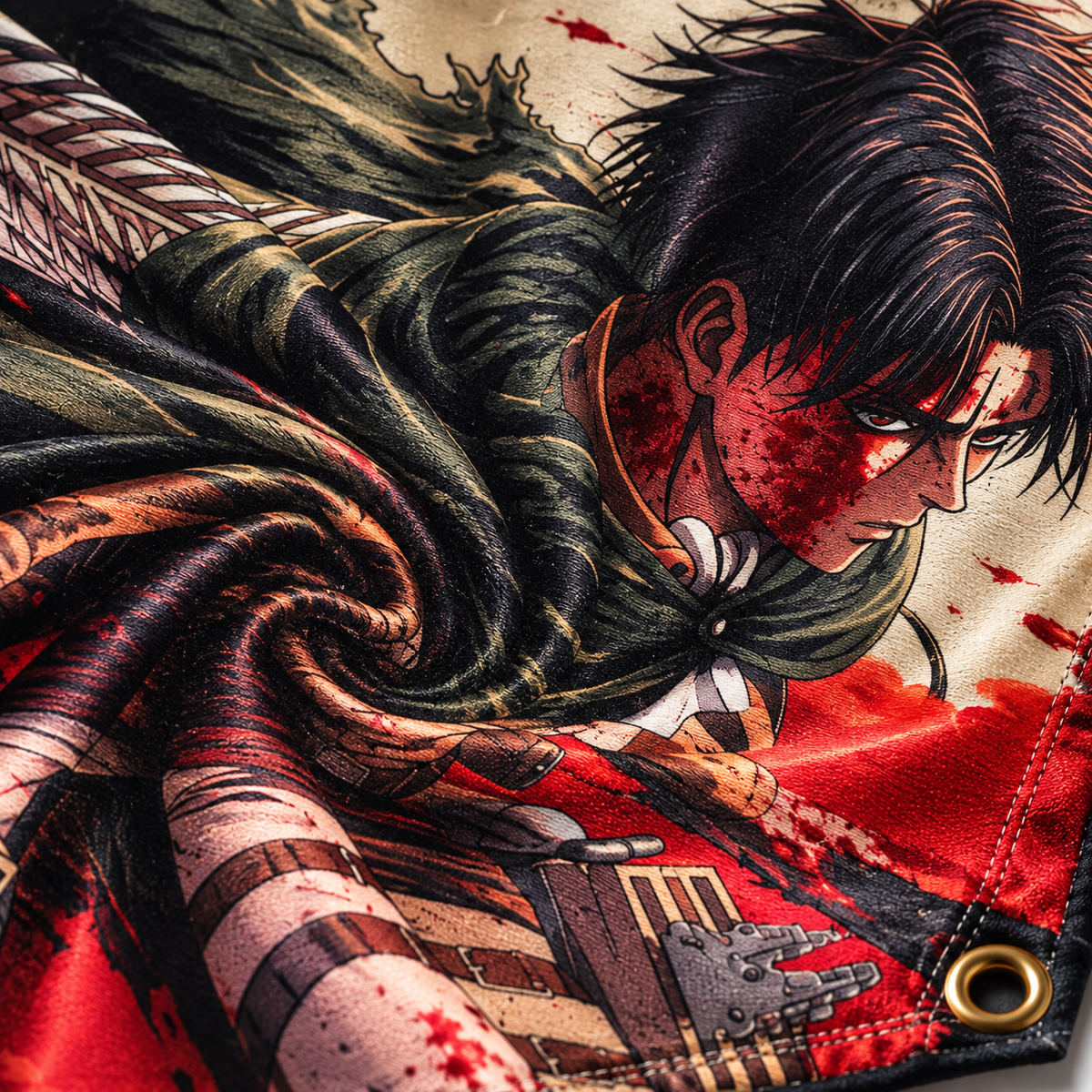 Levi in Red Wall Tapestry