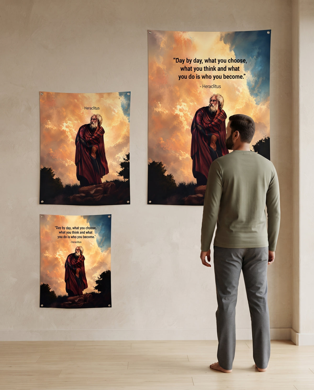 Heraclitus Philosophy Wall Tapestry