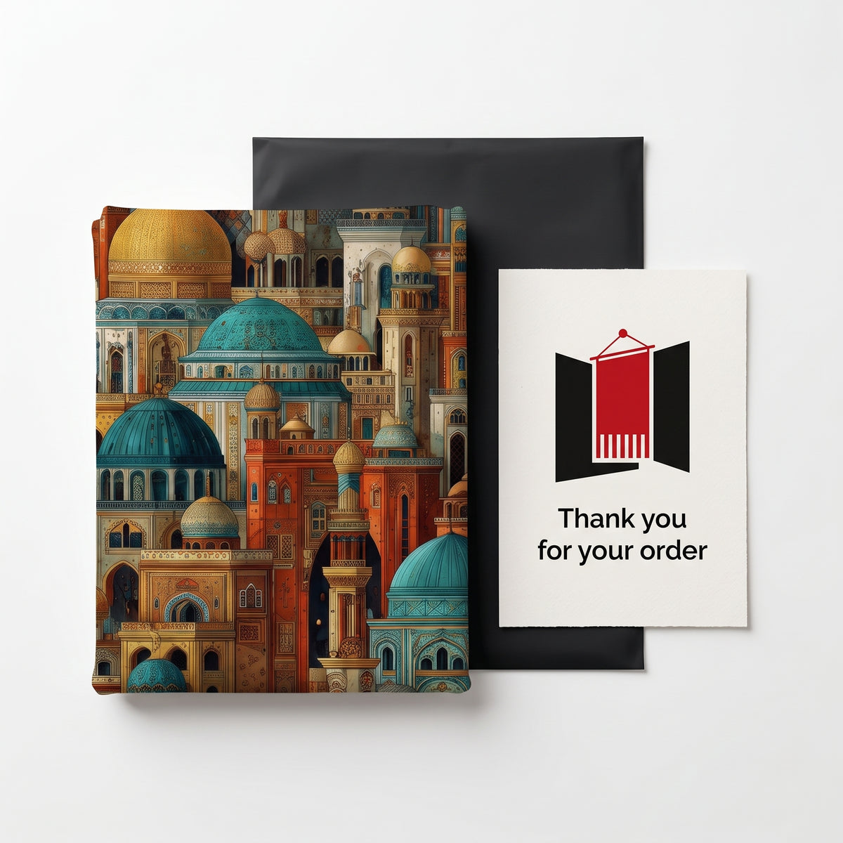 Colored Islamic Architecture Wall Tapestry