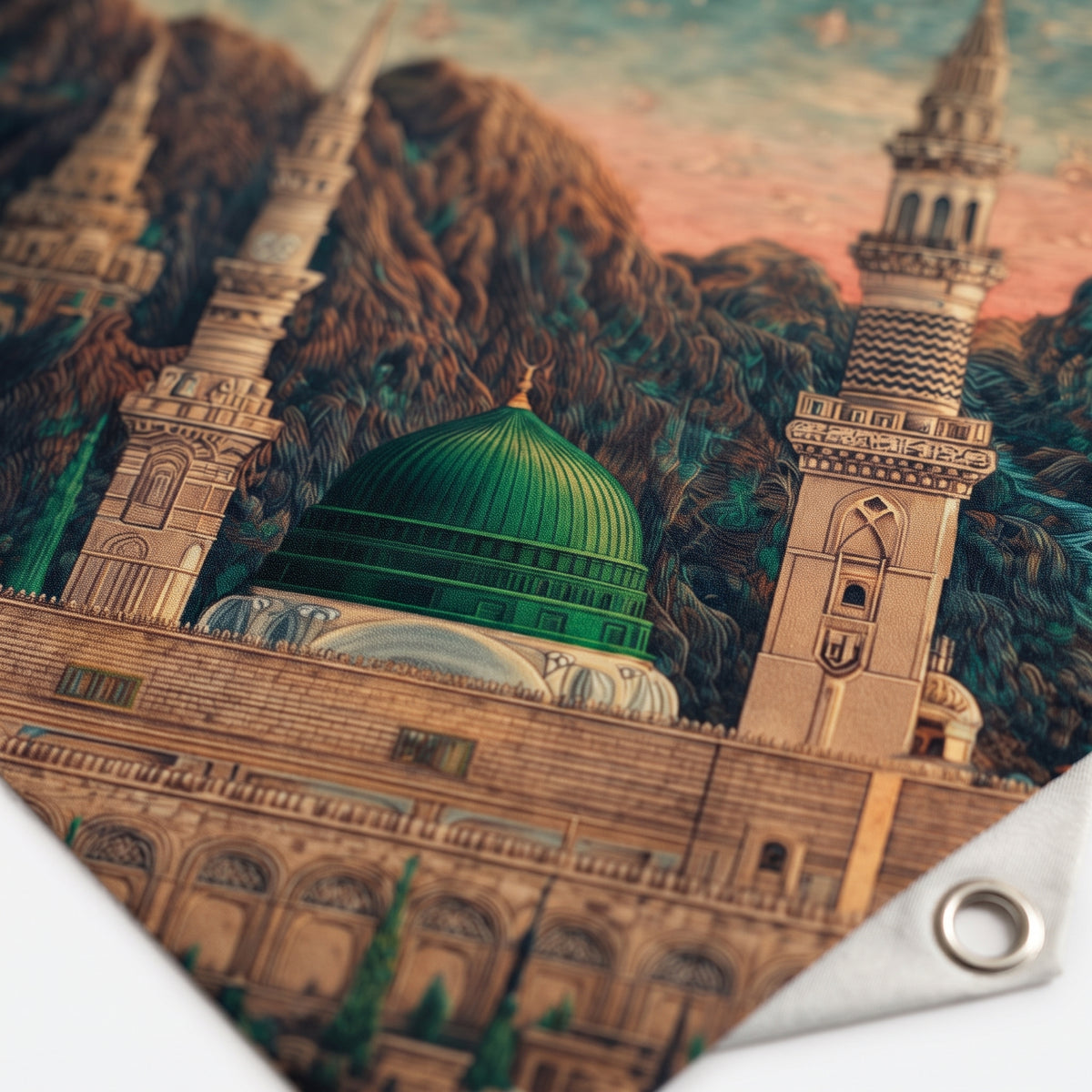 The Prophet's Mosque Wall Tapestry