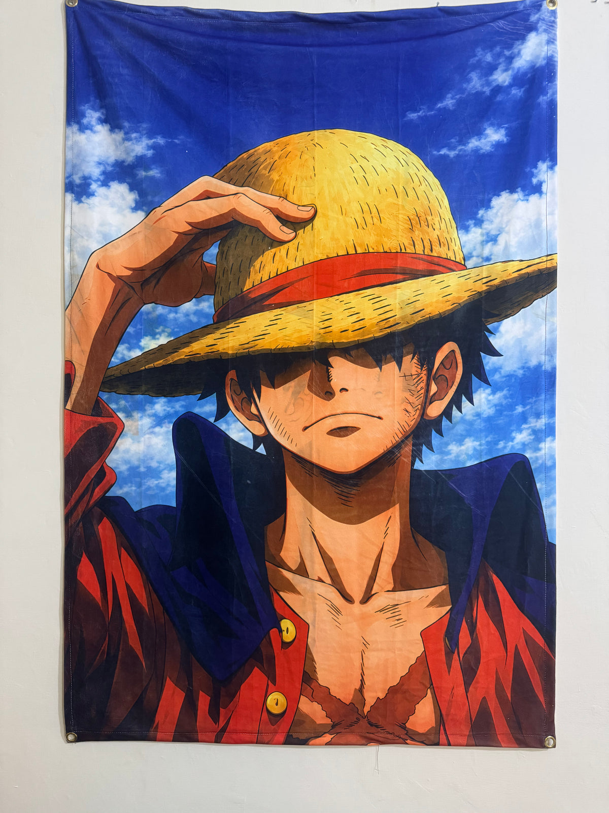 Luffy Straw Hat Wall Tapestry