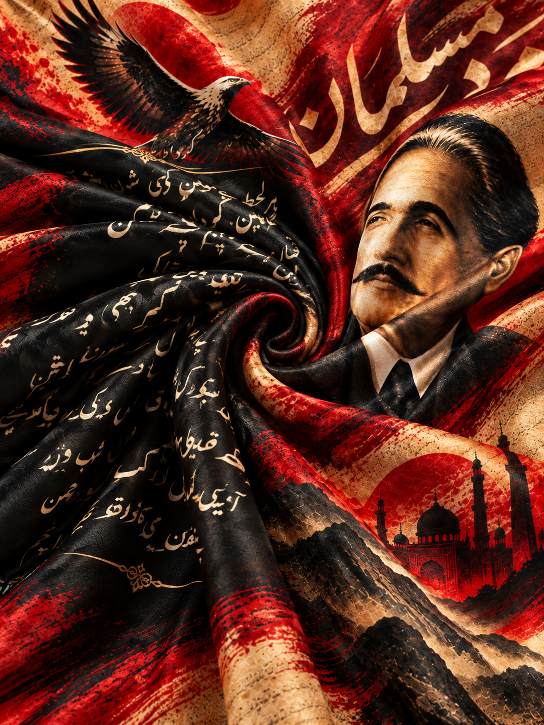 Mard-e-Musalman by Allama Iqbal Wall Tapestry