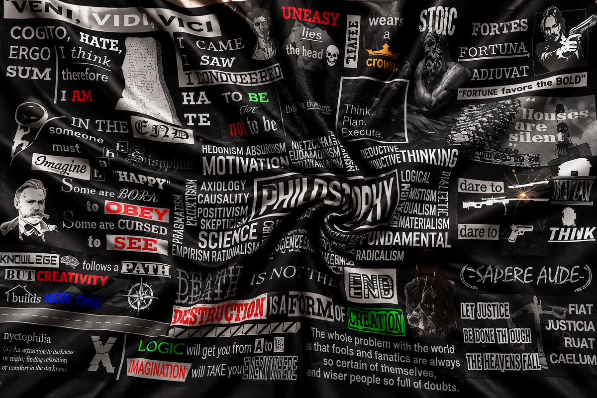 Philosophy Dump Wall Tapestry