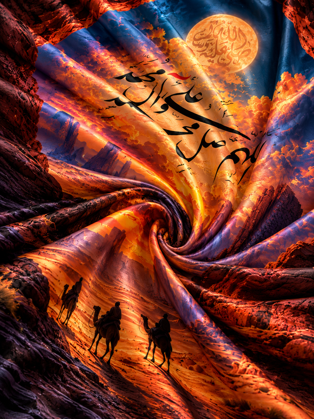 Arabic Landscape Wall Tapestry