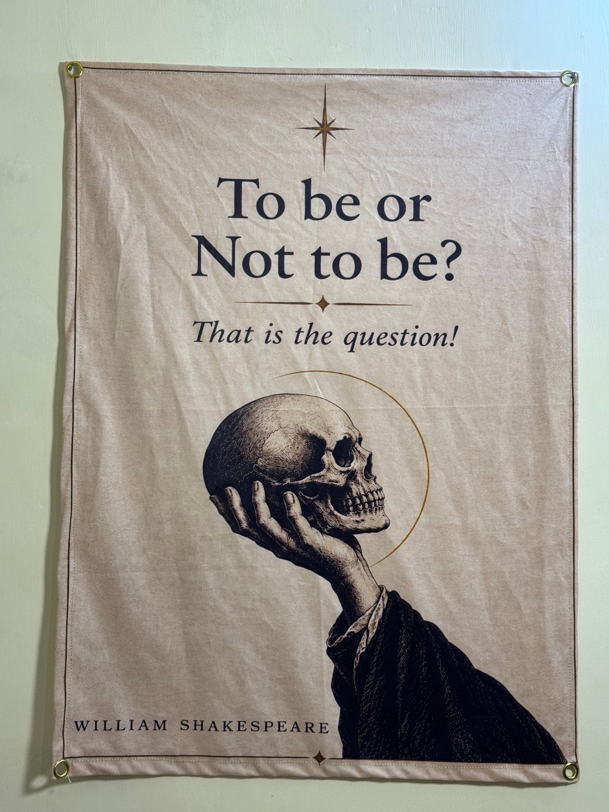 To Be or Not to Be Shakespeare Wall Tapestry