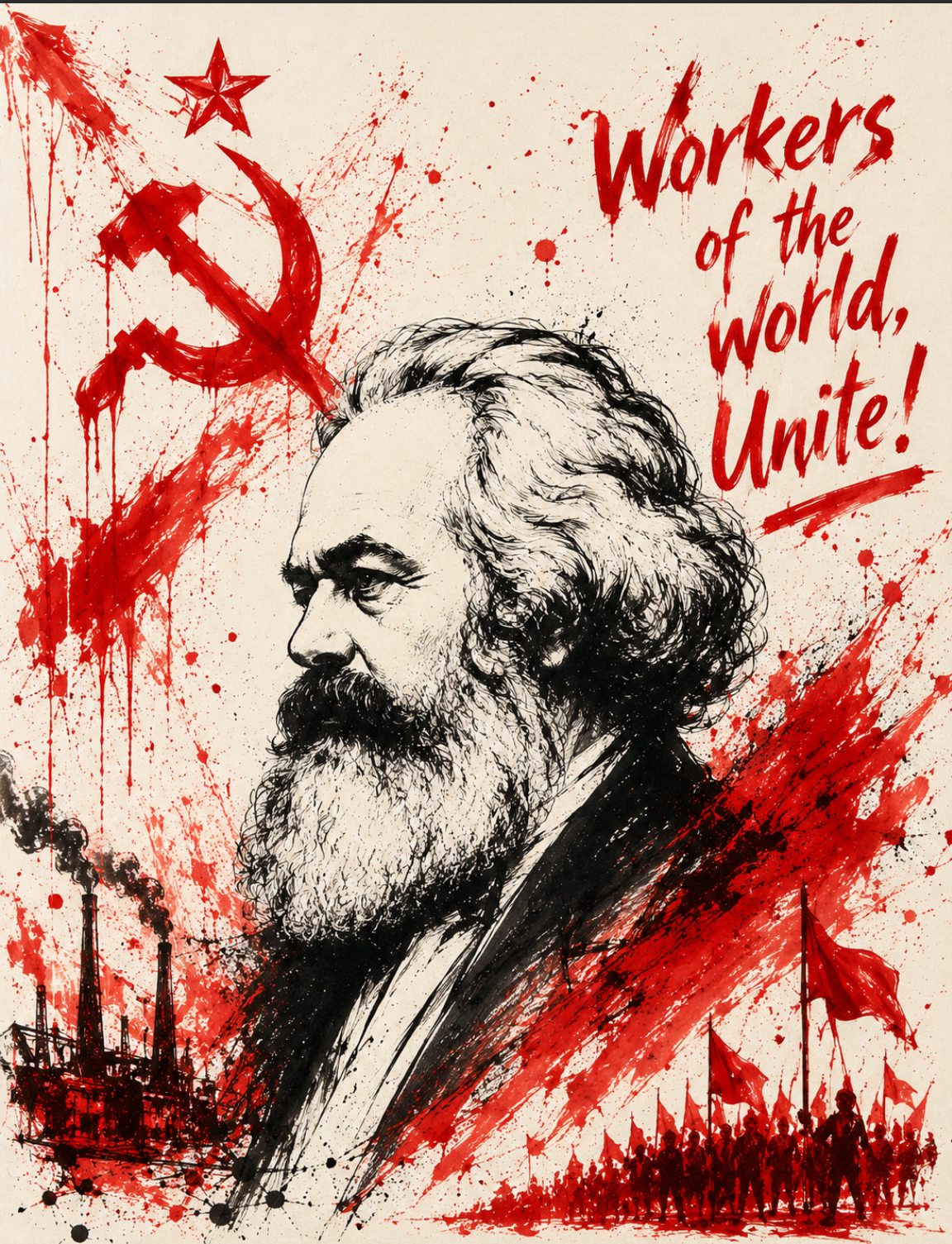 Karl Marx Philosophy Wall Tapestry
